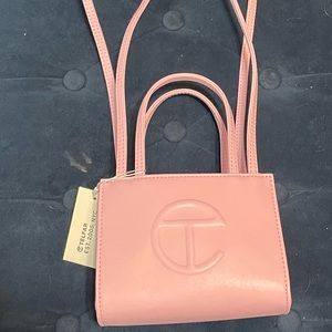 NWT Telfar small “Bubblegum” pink shopping bag